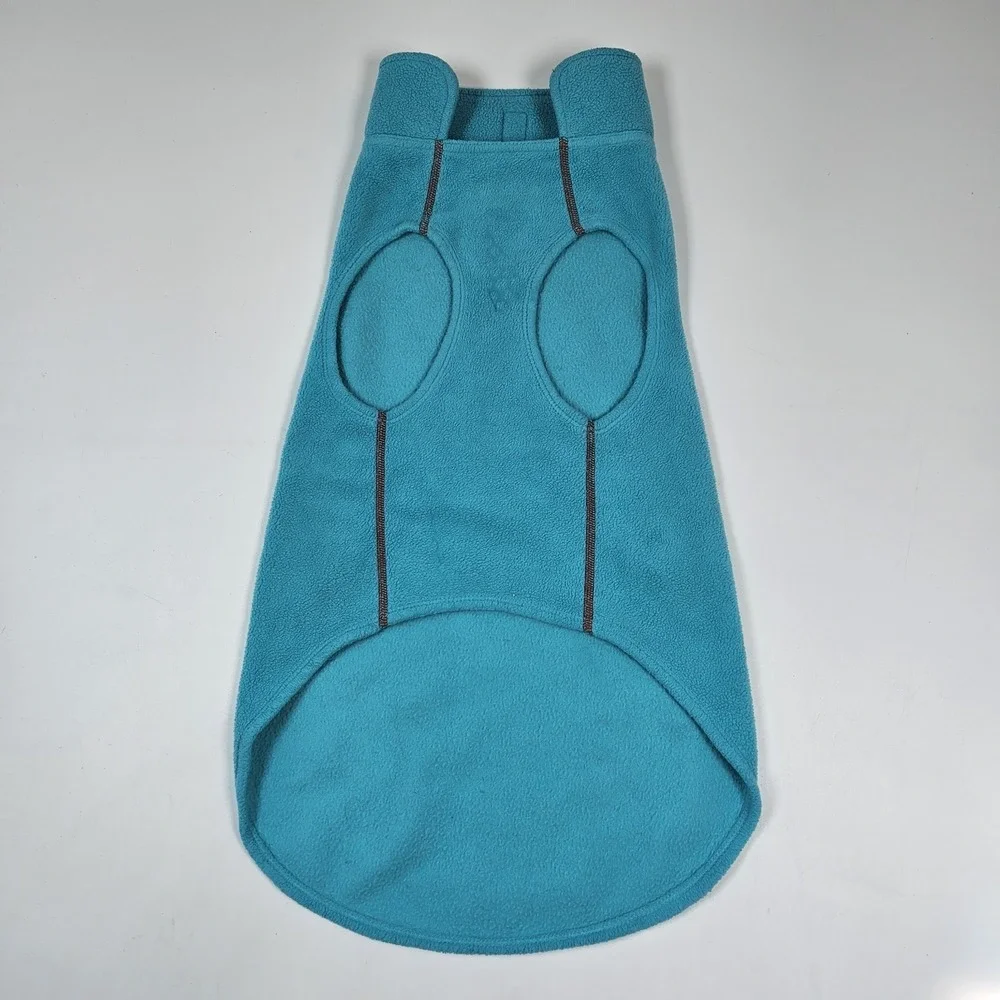 RC Pet Products Dog Vest Treat Tote Teal Orange Fleece Pullover Warm Bundle Coat